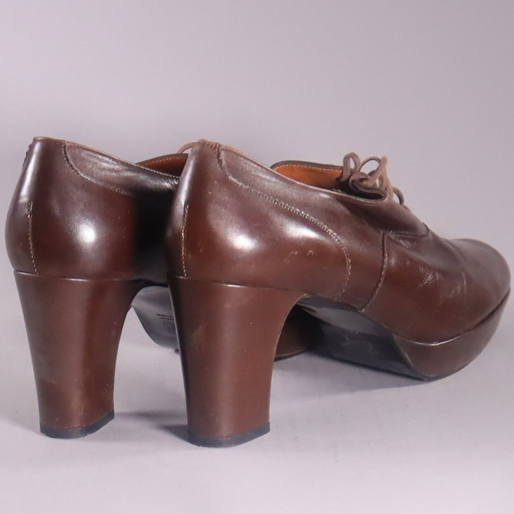 Robert Clergerie for Barneys New York - Brown Heels - Lace Up - Size 10 - Picture 2 of 3